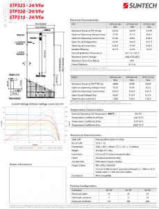 Suntech Solar Panel Spec